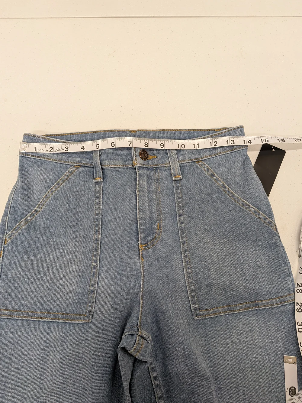 Canyon Retreat Women’s Wide Leg Jeans Size 2 High Rise Light Wash Denim Straight - Picture 5 of 9